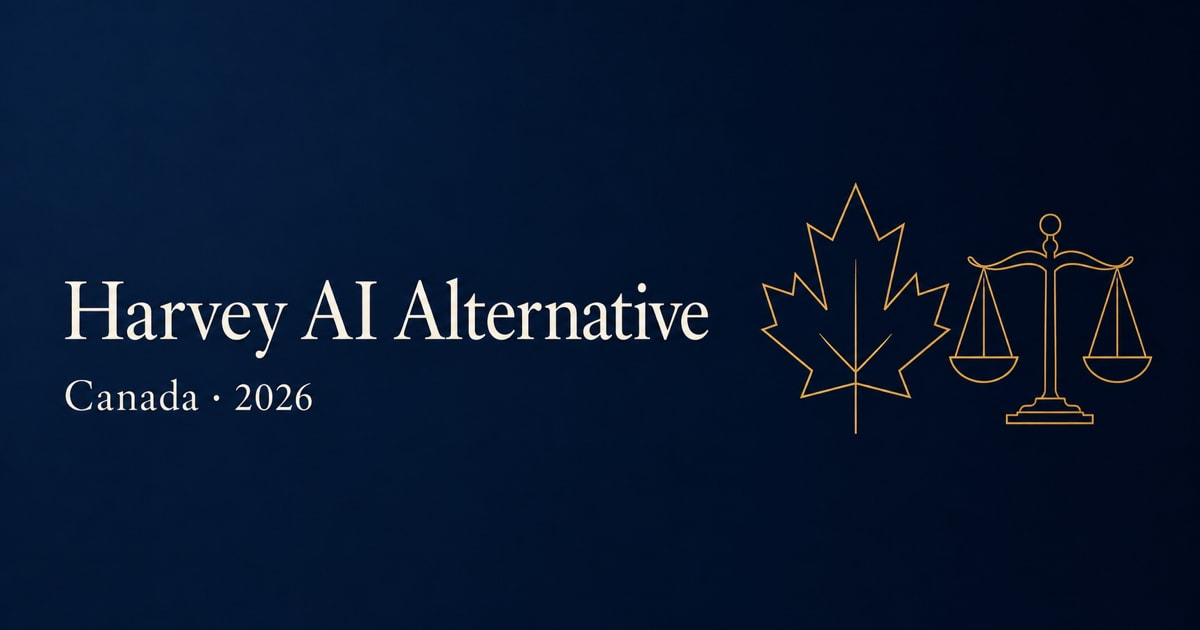 Harvey AI alternative for Canadian law firms, 2026 guide