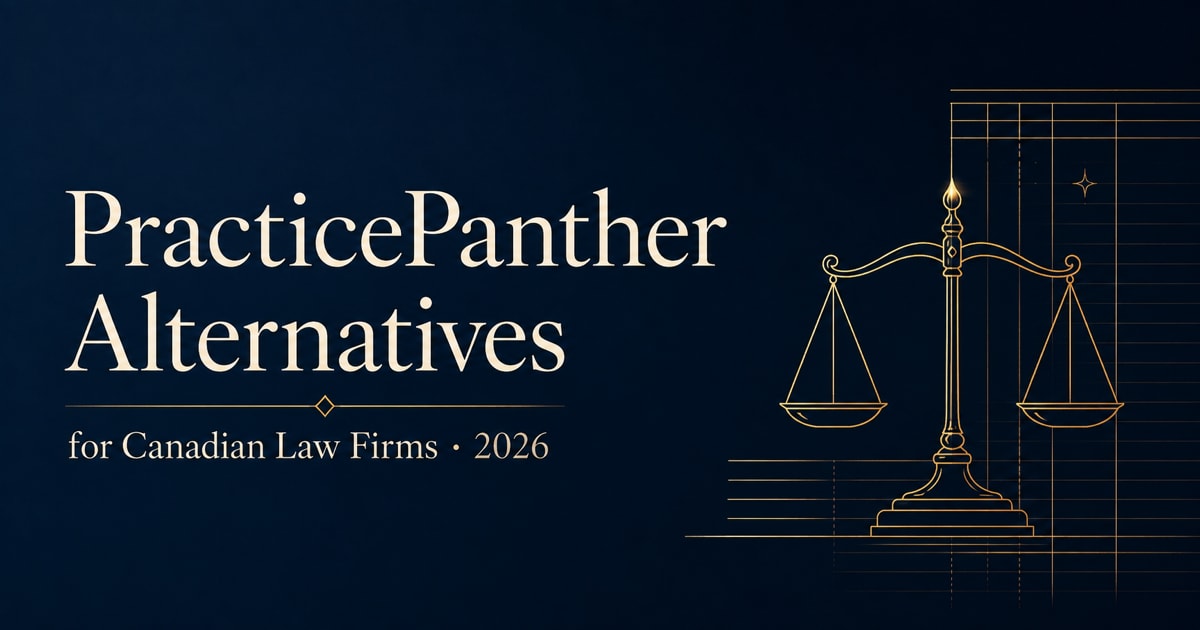 PracticePanther alternatives for Canadian law firms 2026 comparison guide
