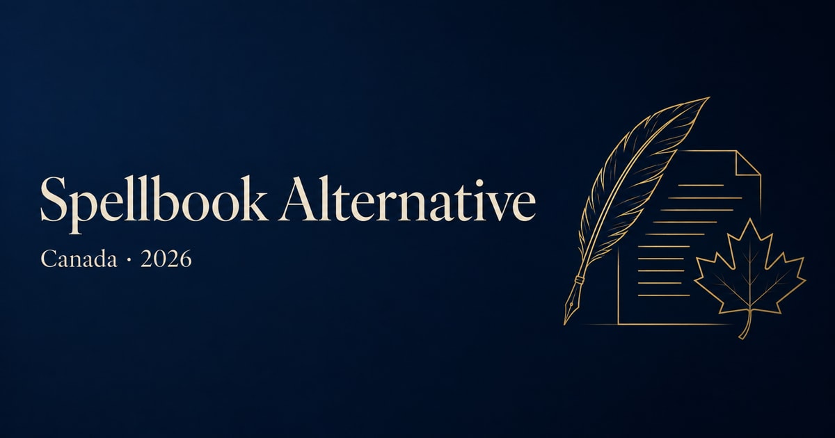 Spellbook AI alternative for Canadian law firms, 2026 guide