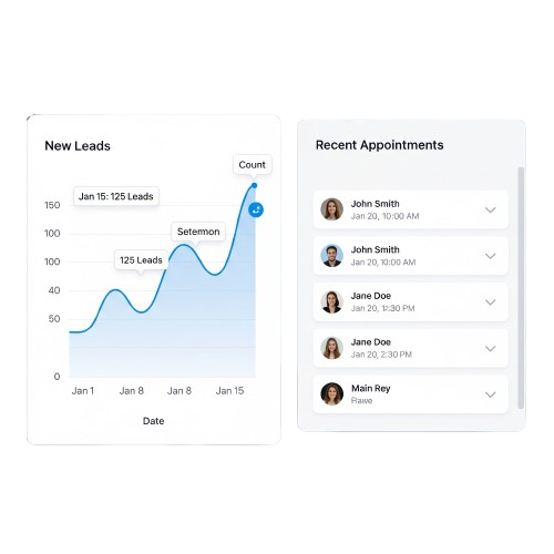 Step 3: See leads and appointments