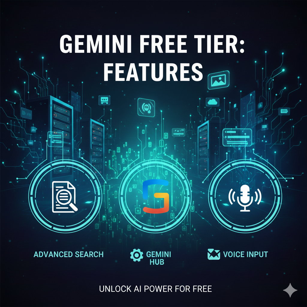 Image showing google gemini ai free tier features