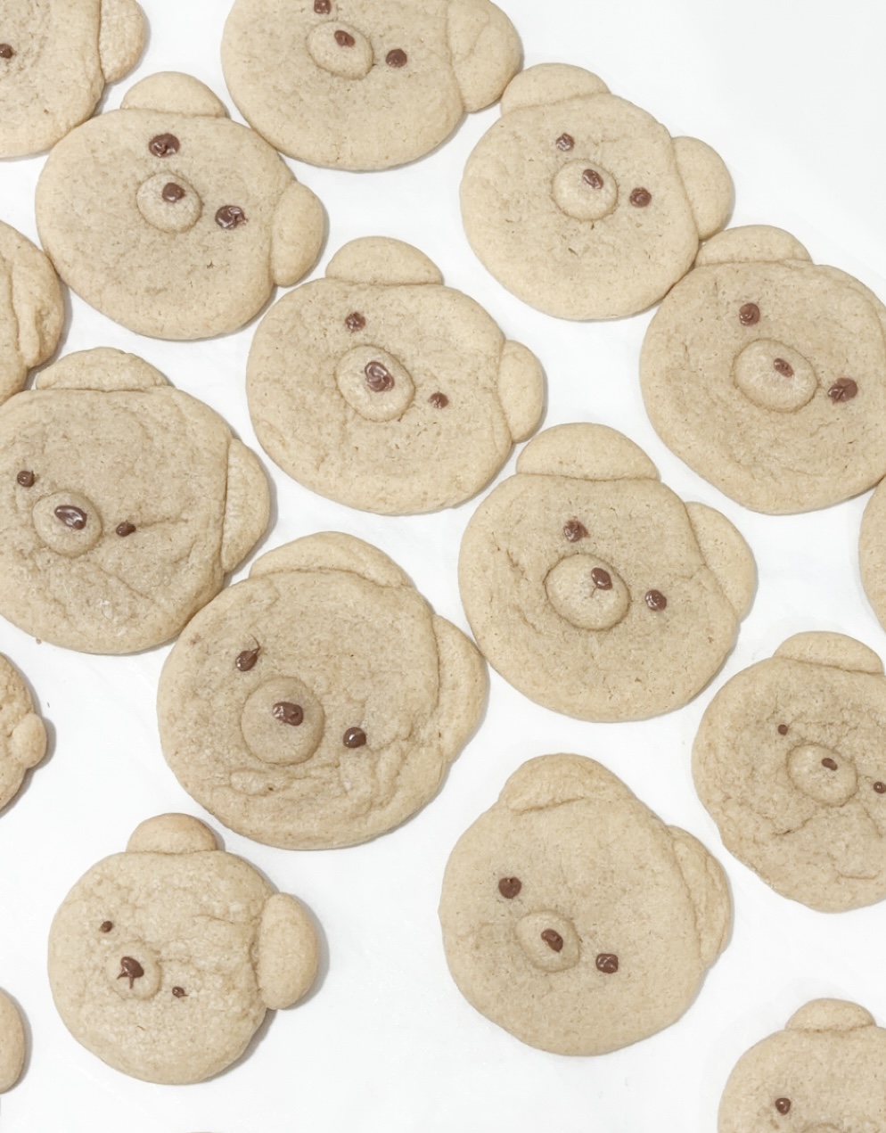 bear shaped brown butter cookies :)