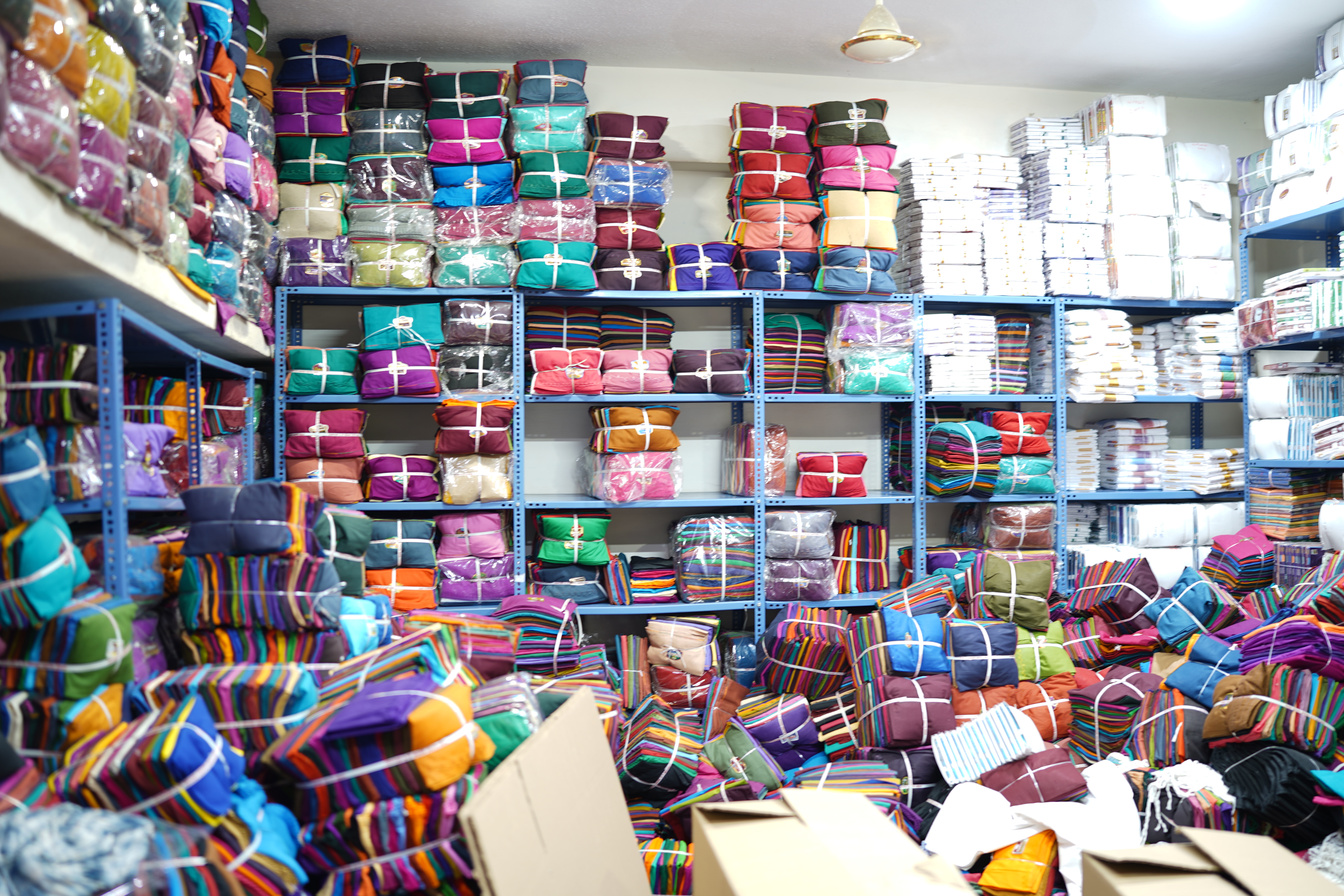 Thangavel Textile packing and despatch area