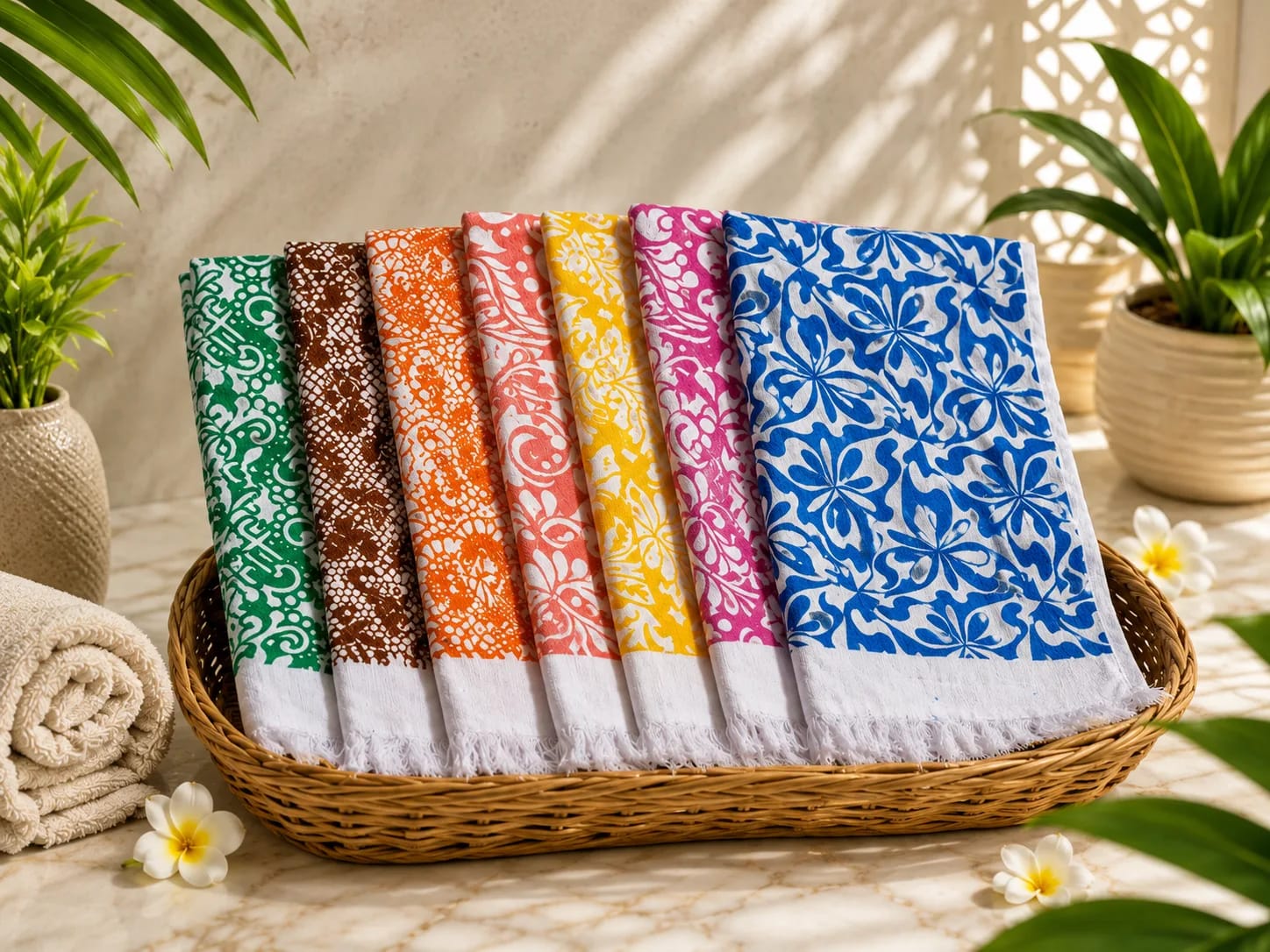 All Over Colour Printed Cotton Towels | Premium Bath Towels Manufacturer & Wholesale Supplier