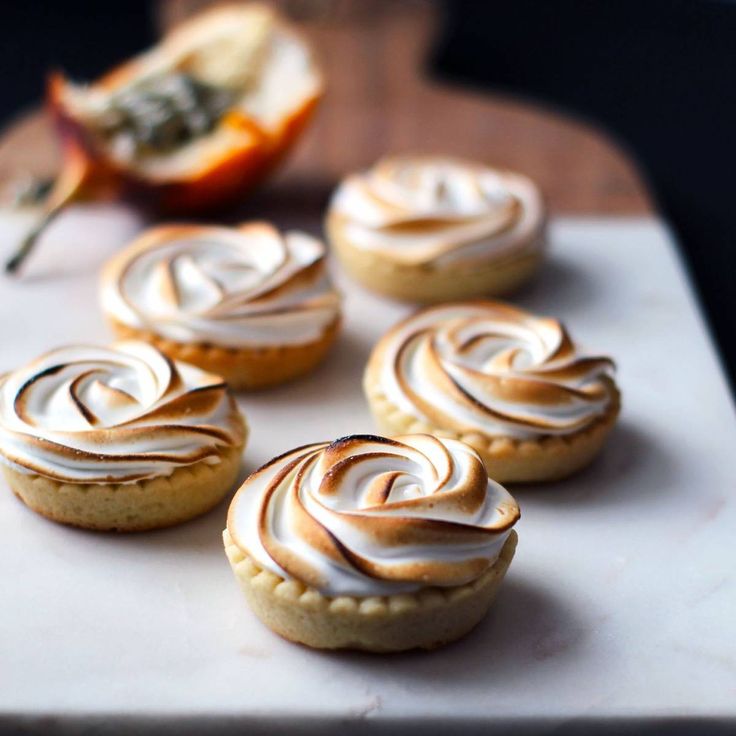 Passion Fruit Meringue Tarts