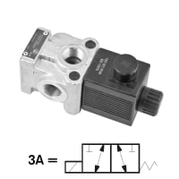 3-veis ventil | 12VDC | 3/2 | 1/2' BSP | 60 l/min | 250 bar