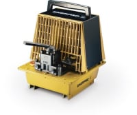 PAM1042, luftpumpe, 4/3 manuell ventil, 7,6 L nyttevolum, for bruk med dobbeltvirkende sylindre