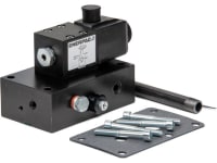 VE32, pumpemontert retningsreguleringsventil, magnetventil, 3-veis, 2-posisjon