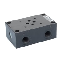 Montasjeblokk  | 1 x NG6 | A-B 1/2' på langside, P-T 1/2' under | Stål | 310 bar | ES3D12PL