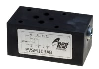 NG6 Vekselventil på A & B | 1/4" port på siden | EVSM103AB