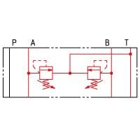 Begrensningsventil HMP-012/350 | NG6 | 15-350 bar | A&B til T