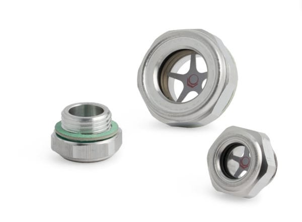 Seglass | 3/8 BSP | Aluminium og glass