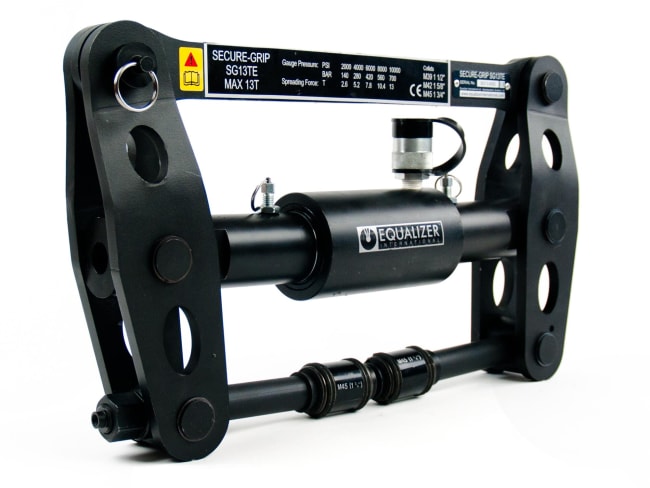 SG13TESTD, 130 kN, Secure-Grip Flensspreder Set, 115 mm maks. åpning