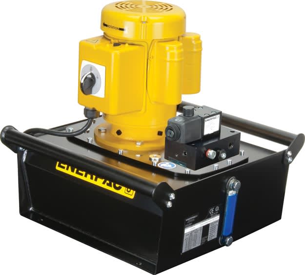ZE5140DW, elektrisk pumpe , 3/2 magnetventil, el-boks og LCD, 40L nyttevolum, 1,64 l/min Oljestrøm ved 700 bar, 380-415V