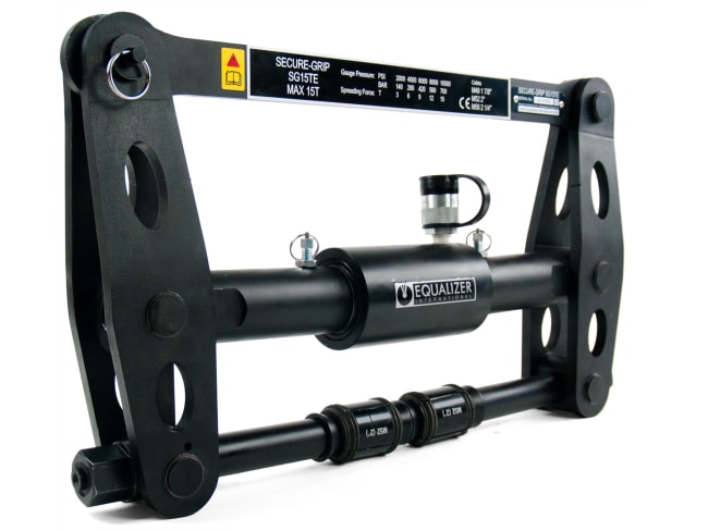 SG15TESTD, 150 kN, Secure-Grip Flensspreder Set, 100 mm maks. åpning