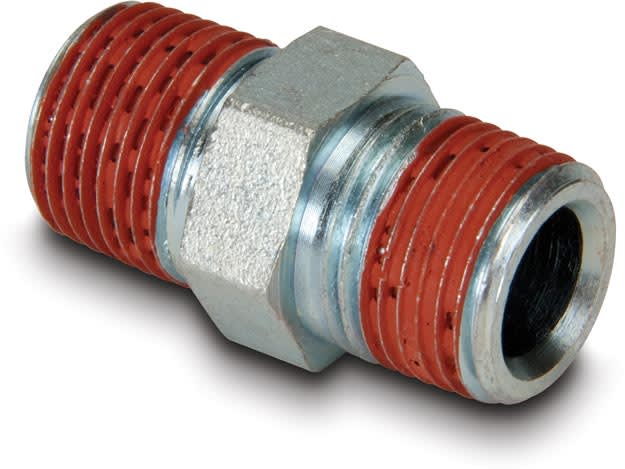 FZ1619, Fittings, Nippel, 700 bar, 3/8 NPTF Male til 3/8 NPTF Male