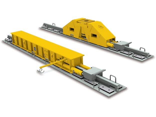 HSKB1250, Glidesystem m/ glidebjelke, 220 kN skyv Kapasitet