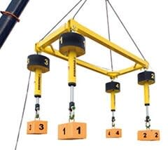 SHAS422560WE, Synkrone heisesystemer, 4 sylindre, 4 x 2204 kN Kapasitet, 1500 mm slag, Trådløs kontrollsystem, 460-480 VAC, 60 Hz