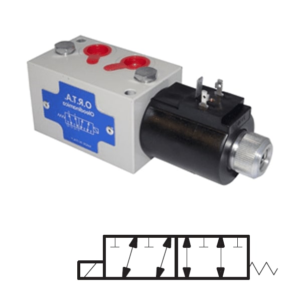 6-veis ventil | 24VDC | 6/2 | 3/8' BSP | 40 l/min | 250 bar