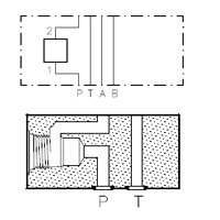 Ventilhus | NG6 | 1 x S30/2 | Aluminium | 210 bar | 30-CFT-58