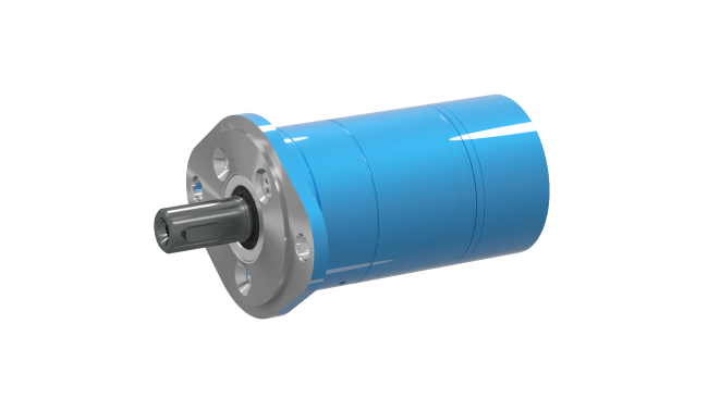 Gerolermotor BGM SP1 | 032ccm | Ø16 mm aksling m/kilespor | Ø31,5  3-hulls flens | Svartmalt