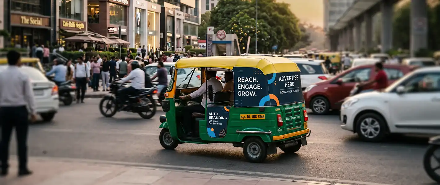 Auto Rickshaw Advertising — Rates, Formats & Booking