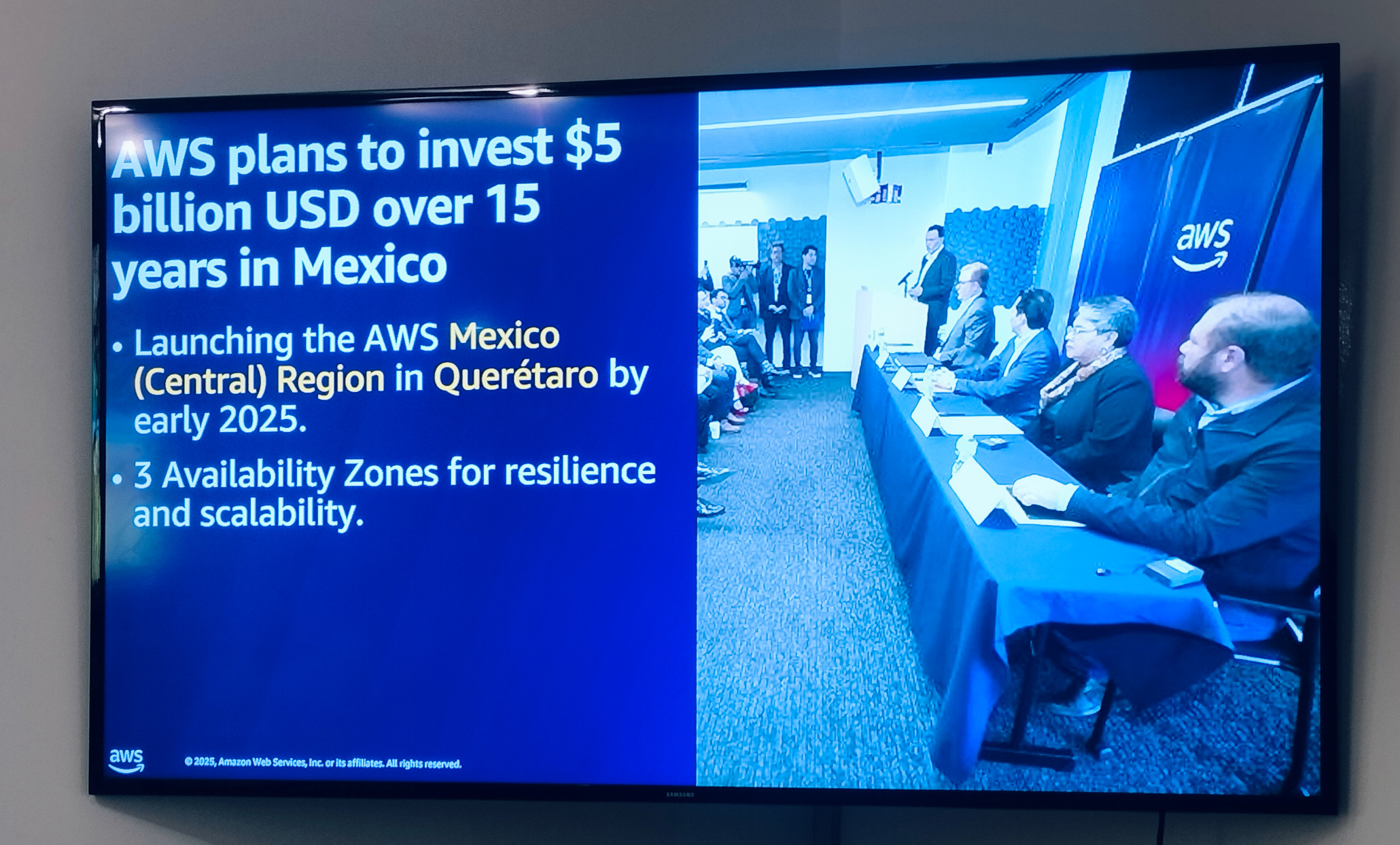 AWS centro de datos en Querétaro