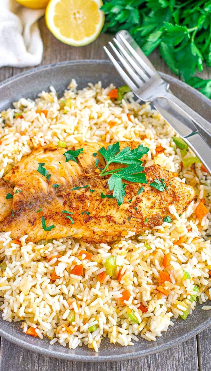 Medium Tilapia with Rice