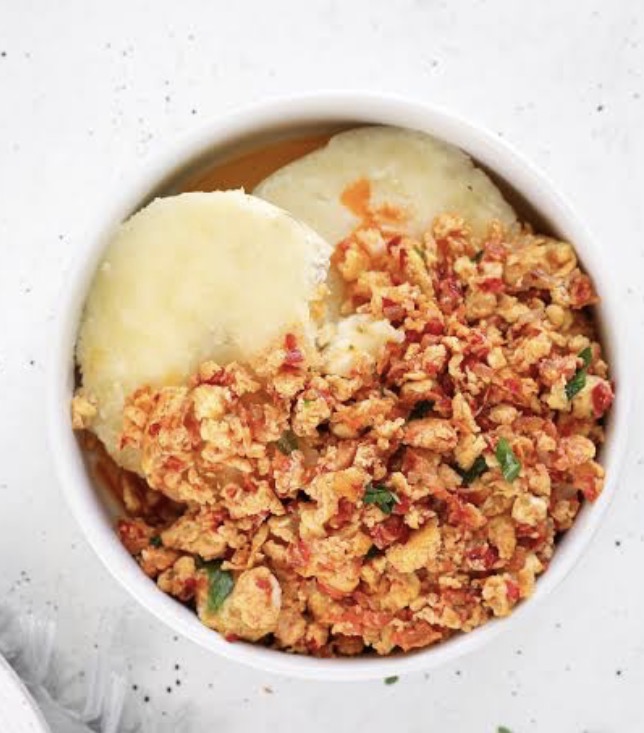 Yam & Egg sauce