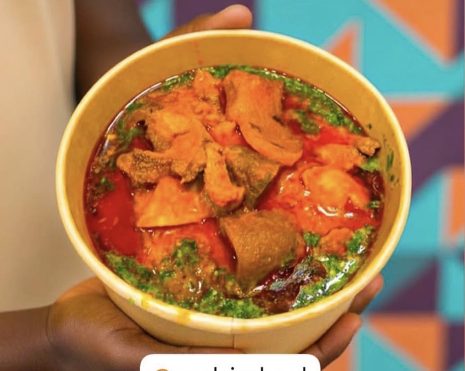Amala + Goat Meat