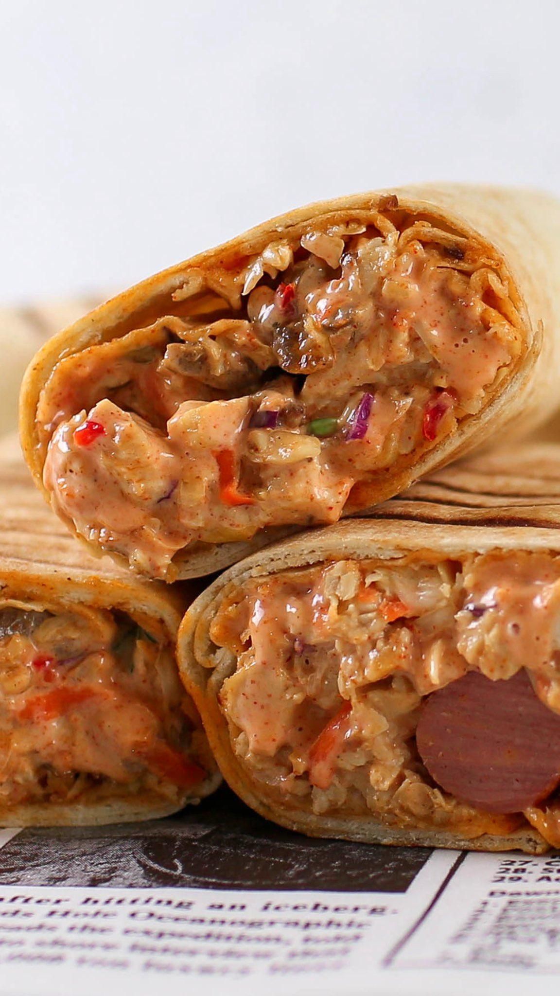 Large Beef Sharwama with Sausage