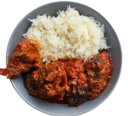 White Rice and Stew