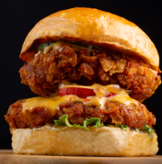 Double Crunchy Chicken Burger