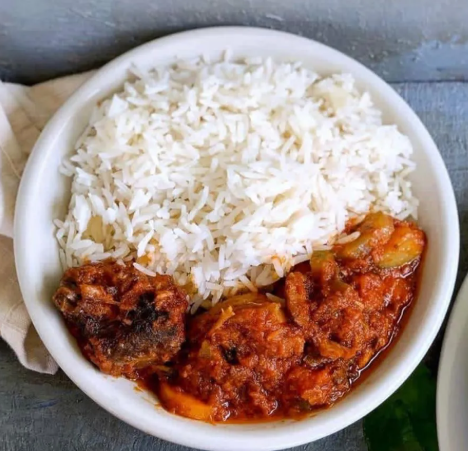 White Rice and Stew