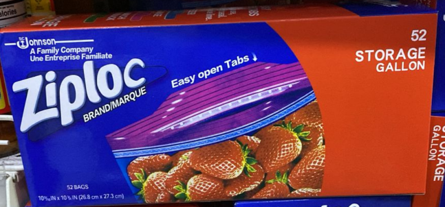 Ziploc Storage Bags – Gallon Size (52 Count)