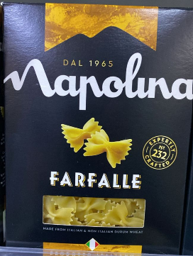 Napolina Farfalle Pasta – 500g