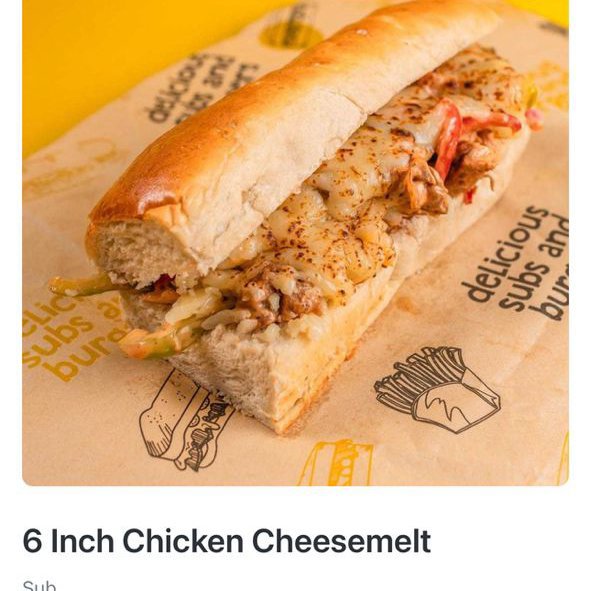 6inch CHICKEN CHEESEMELT