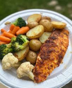 Tilapia/Potatoballs/Vegetables