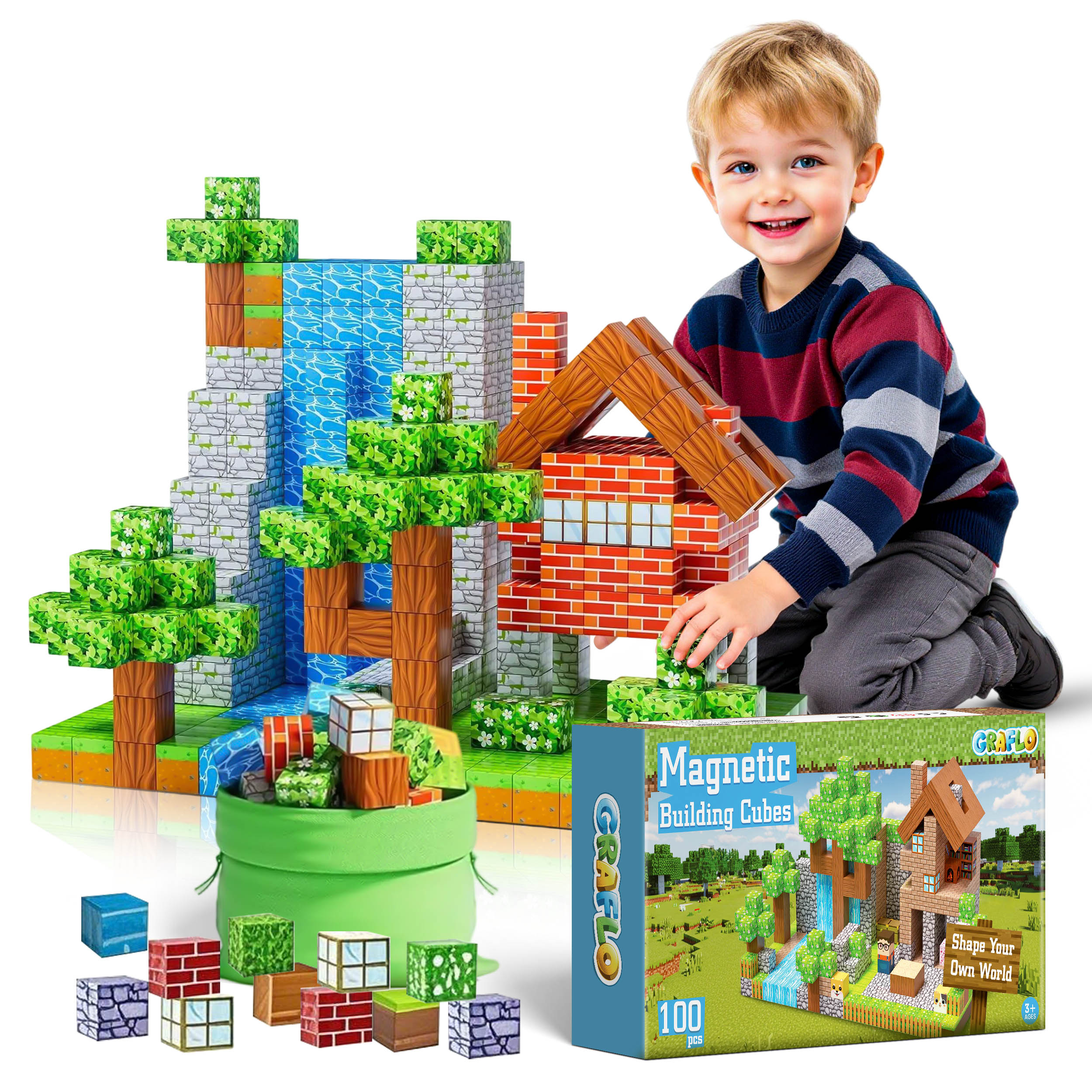 مكعبات مغناطيسية 100 قطعة