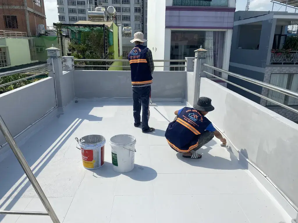 Quy trình chống thấm sân thượng