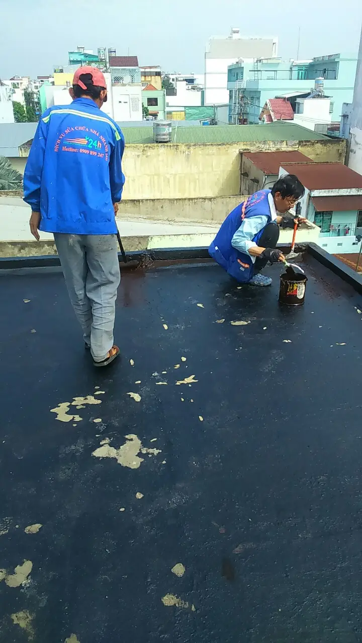 Quy trình chống thấm sàn mái