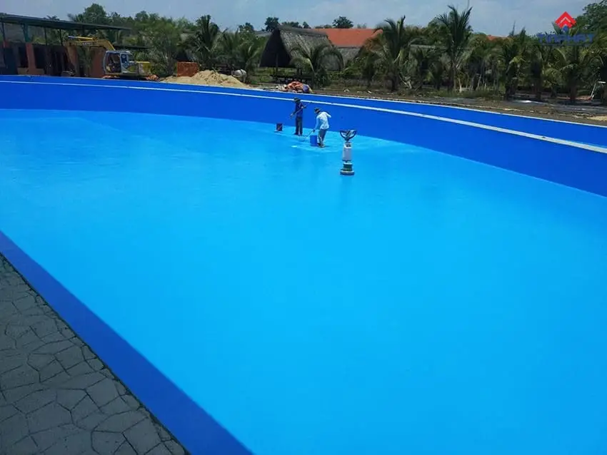 Quy trình chống thấm hồ bơi