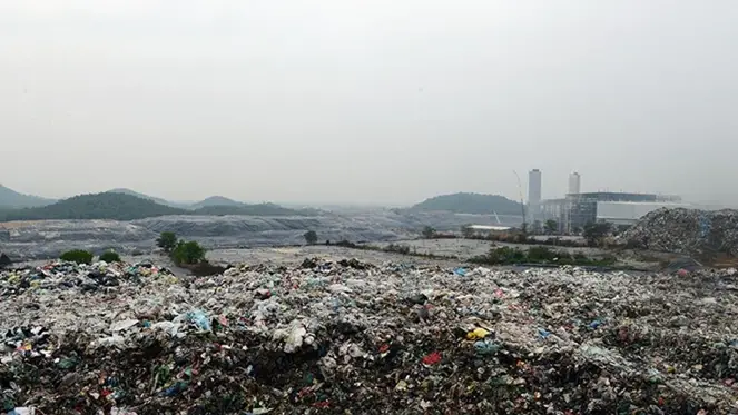Quy trình chôn lấp rác thải sinh hoạt