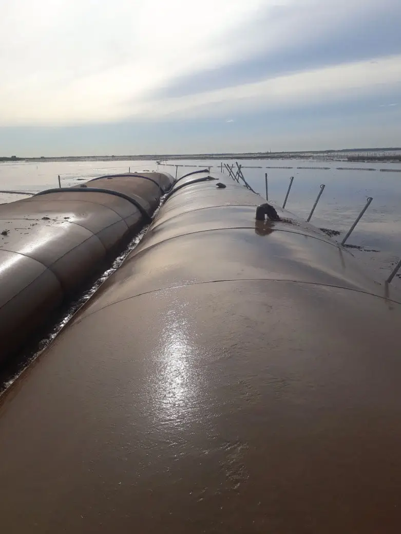 Ống Geotube Chiến Binh Thầm Lặng Bảo Vệ Bờ Biển