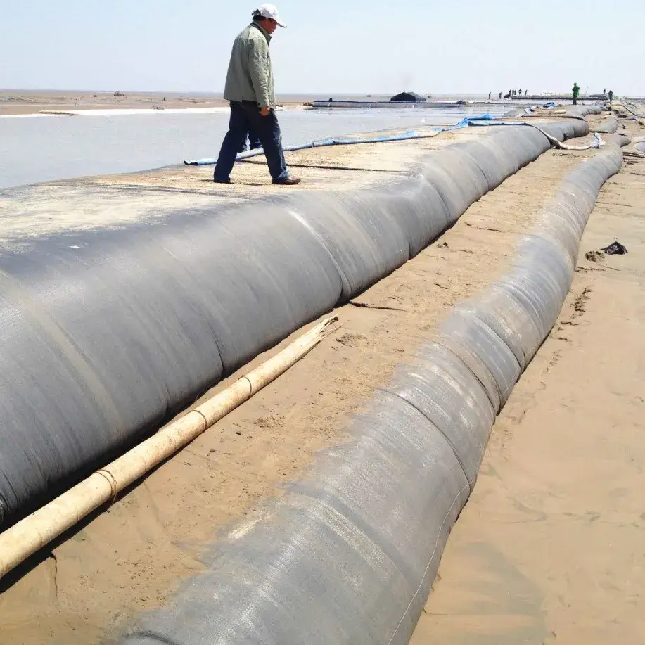 Ống Vải Địa Geotube Chiến Binh Thầm Lặng Bảo Vệ Bờ Biển Việt Nam