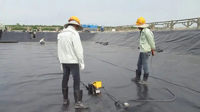 Hàn màng chống thấm hdpe