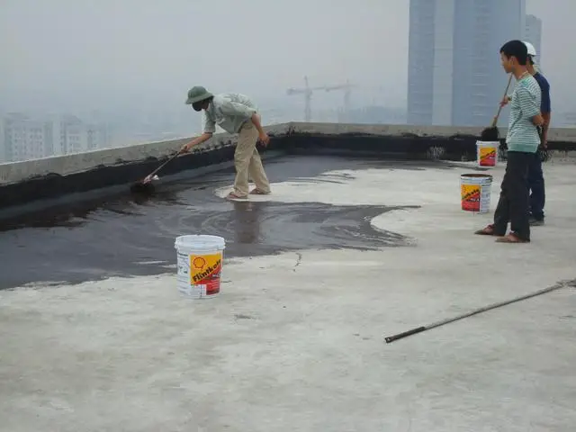 Thi công chống thấm bằng màng khò