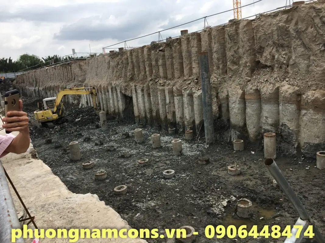 Xử lý nền đất yếu bằng cọc xi măng - đất