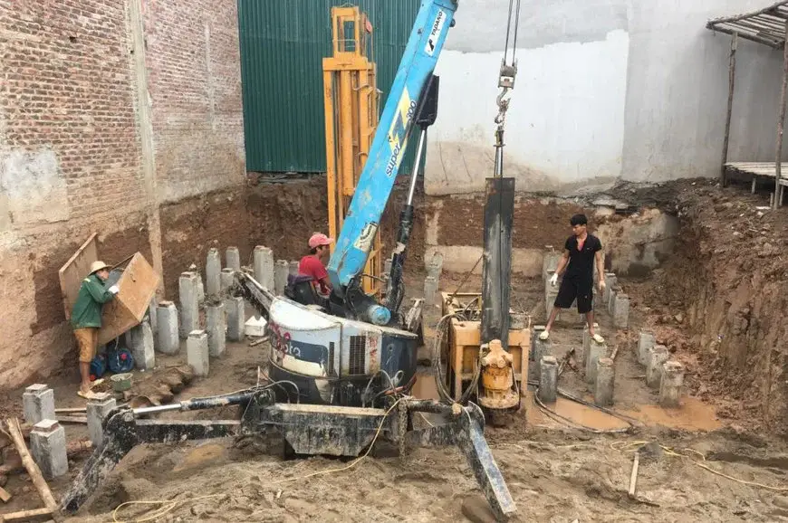 Xử Lý Móng Nhà Trên Nền Đất Yếu
