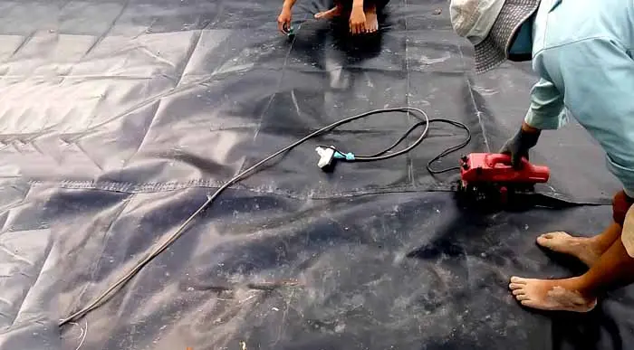 Thi công hàn màng chống thấm HDPE